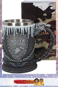 Game Of Thrones Drinkware | Nemesis Now, House Stark Tankard Mug, 20cm, Black. Highly-detailed Game of Thrones House Stark sculpted design. Hand-painted. Removable stainless-steel insert. Officially licensed Game of Thrones Merchandise. Makes a great gift for many occasions: Christmas, Birthdays,... or simply treat yourself! More Gift ideas, check out our website >>> SerialTwinz.com #Drinkware #Fandom #GameOfThrones #GOTTankard #Gift #WinterIsComing #HouseStark #Giftidea