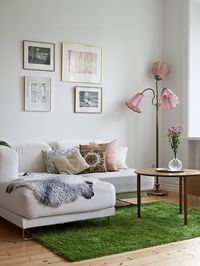 This green rug looks like grass :-)