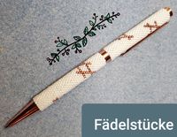 Für die #hashtags des Alltags - Einkaufsliste, Notizen oder Unterschriften. #Kugelschreiber mit Perlen veredelt. #Handarbeit nach eigener Idee