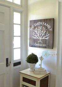 Family tree sign by Aimee Weaver Designs