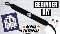 GHOST FRIENDSHIP BRACELET TUTORIAL // Alpha Pattern Walkthrough: Beginner/Novice - YouTube