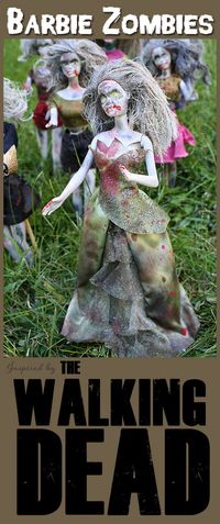 Barbie Zombies: Inspired by The Walking Dead - by Amanda Formaro of Crafts by Amanda