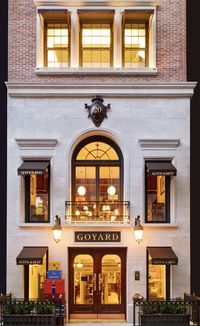 The façade of Goyard’s new Manhattan boutique
