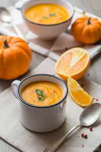 Soupe Potiron, Carotte & Orange - Cuisine Addict Plus
