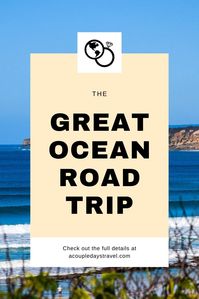 One of the best road trip in the world, the Great Ocean Road winds along southern Australia. This is a two day Australian road trip and is so unique. You'll see wildlife, geology and more! Including a stop at the Twelve Apostles. #travel #Australia
