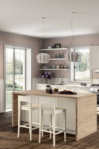 The assortment of finishes and colours also underlines a preference for this design language, firmly rooted in the present in spite of its glances back towards the past. #scavolini #homeliving #cucina #madeinitaly #kitchen #design #kitchendesign #kitcheninspiration #kitchenideas #interiordesign #homeinterior #designinspiration
