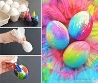 These tie dye Easter eggs are SO FUN and they're so simple to make! The colours are bright and beautiful and the eggs are completely safe to eat!