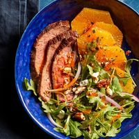 Smoky Steak Salad with Arugula & Oranges