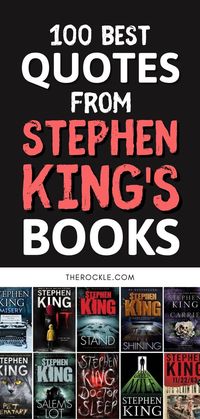 As a tribute to his incredible work, we collected the best quotes and wisdom from Stephen King’s books. Enjoy! #stephenking #quotes #horror #books