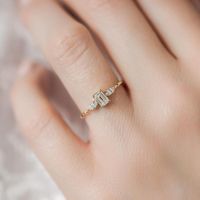 Diamond Windlass Ring, 0.3ct. Emerald Cut – Melanie Casey