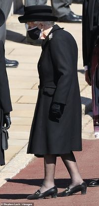 Prince Philip funeral: Duchess of Cornwall wears diamond brooch from his former regiment | Daily Mail Online