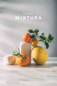 Citrus Mixtura, fotografía de cítricos de la huerta de Murcia convertidos en una obra de arte.