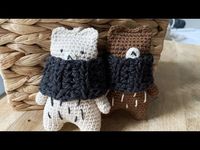(97) Kulcstartó játékmaci amigurumi horgolt. Részletes mesterkurzus - YouTube