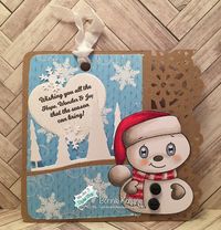 Grandma Bonnie's Place: Snowman Gift Card Holder