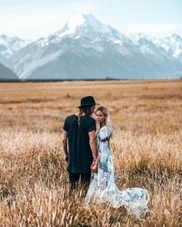 Fairytales are real! New Zealand is proof of that! ✨ This place is pure magic and such an adventure to explore. Save this pin as inspiration for your New Zealand travels and photo inspiration for your trips. #mariefeandjakesnow #visitnewzealand #newzealandtravel #travelcouple #travelinspiration #dreamdestination #newzealand #couplegoals