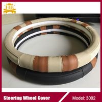 Customized Leather Combined Car Steering Wheel Cover Material : Leather. Type : All-match. Installation Method : Sew-free. Applicable Season : Four Season. Applicable Gender : All. Size : S, M, L, XL, XXL, Xxxl, Xxxxl. Car Make : All Car. Brand : Hb. Mateiral : Genuine Leather /Real Leather. Carton Size : 44*41*45 Cm. Report : SGS. OEM : Available. Sample : Available. Packing Style : 1piece in One OPP Bag. Color : Black, Grey, Beige, Brown. Delivery : Within 7 - 25 Days. MOQ : 50 PCS/Type. Carto