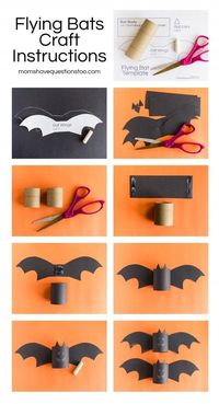 Bat craft for Halloween by pa042876