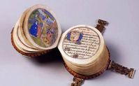 Codex Rotundus, book of hours. 9 cm diameter, Bruges 1480 via Musetouch Visual Arts Magazine.