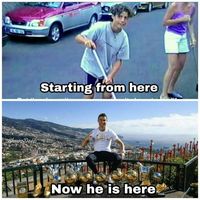 'Hardwork never goes wasted!'❤🔥#LEGEND......Cris: "When I played in the streets of Madeira and dreamed of reaching the top, I did not think I would take a picture like that. I dedicate this moment to my family, friends, teammates, coaches and club structures and selection. Special thanks to the fans. These trophies are yours too!"❤