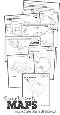 Maps - free printable maps of world, continents, australia, united states, europe and more both blank and labeled