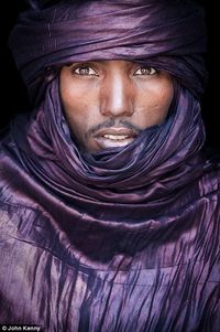 This man is from the Tuareg people in Mali. They are primarily nomads from the Saharan int...
