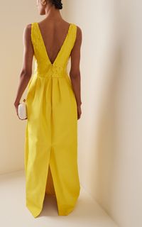 Sequined Silk-Cotton Maxi Dress By Monique Lhuillier | Moda Operandi