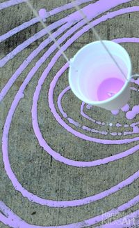 Pendulum Painting Made Easy. Combine art and science in this STEM activity for kids. A fun way to show the force of gravity with paint!