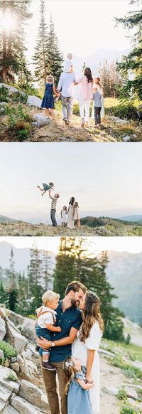 Family photos in the mountains! The mountains are a great location idea for family photos! The Family Photo Blog