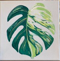 Loved painting this leaf from my motherday gift 💖