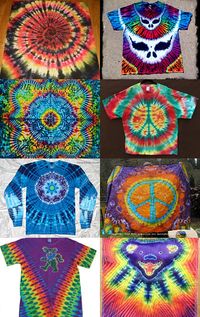 Awesome tiedyes by members of the Deadhead Art Alliance on Etsy. Check out their shops for these awesome pieces and more... --Pinned with TreasuryPin.com