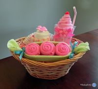 BabyBinkz Gift Basket - Unique Baby Shower Gift or Centerpiece cute girl boy neutral