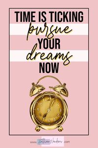 We hear people say life is not a race. But I say that's an excuse to be complacent. Time is ticking, and you have to pursue your dreams and live fully, now. #dreams #followyourdreams #followyourheart #inspiration #motivation #pursueyourdreams
