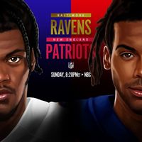 NFL on Instagram: “MVP vs. MVP on #SNF 🏆🏆 📺: #BALvsNE -- TONIGHT 8:20pm ET on NBC 📱: NFL app // Yahoo Sports app”