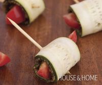House Home Photo Pesto Wrap Appetizers Recipe