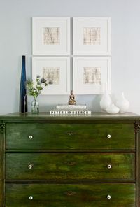 green stain wood furniture