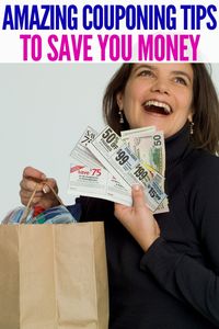 These simple couponing tips are a great way to save money at the store! Spend less while getting more! #couponingtips #onecrazyhouse #savingmoney #coupons