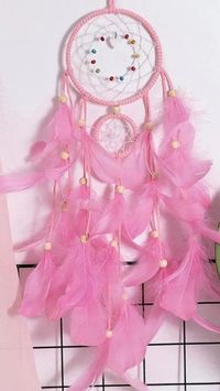 Handmade Feather Dream Catcher Braided Wind Led Light!!! Chimes Art For room decoration, Hanging home decor, christmas Decoration. pastel color design #decorationforhome , bedroom decore , handmade, modern design, art and craft