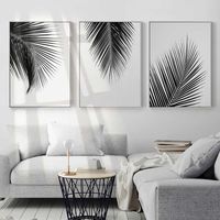 Feuilles noires et blanches