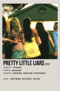 minimal polaroid series poster for pretty little liars