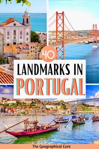 Need some destination inspiration for a trip to Portugal? Here’s my guide to 37 must visit landmarks in Portugal. Portugal is an incredibly beautiful and ancient country, with a diverse range of breathtaking must see travel destinations. This Portugal travel guide takes you to the top must visit attractions, sites, and landmarks in Portugal. You'll find all the best things to do and see in Portugal and can create you own bucket list or itinerary for Portugal. Read on for the best of Portugal!