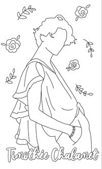 #timothèechalamet #timothée #callmebyyourname #ladybird #floral #coloring #coloringpages #popculture