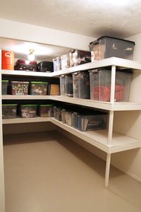 Huge storage room for totes and luggage!