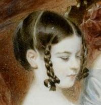 Kinderfrisur, etwa um 1840