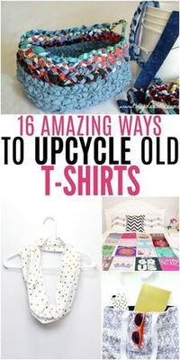 Amazing Ways to Upcycle Old T-Shirts #UpcycleIdeas #DIYFun #UpcycleTShirts