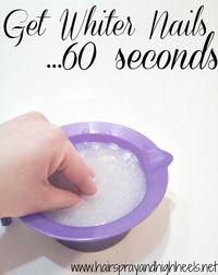Skin care tips and ideas : Get Whiter Nails