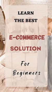 Learn the best e-Commerce solution for beginners have you checked out the website tool in my bio? I would love your feedback on it if you have a second. Your store, and your success start here. With e-Commerce solution. #ecommerce #ecommercewebsite Disclaimer: The pin includes the affiliate link and if used to purchase, we make the commission paid by the company.