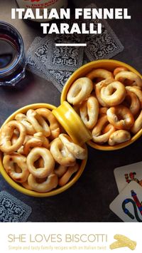 The crunchy texture of this Fennel Taralli Recipe makes them one of the best Italian snack foods. These homemade taralli with fennel are boiled before being baked in order to get the perfect crunch. Head on over to the blog for all the details.