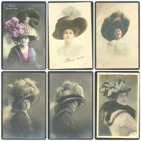 Vintage women postcards