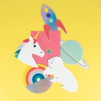 8 invitations - arc-en-ciel