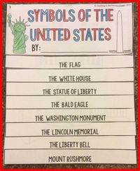 American Symbols flip book- Has fill in the blank facts about each symbol. I love combing ELA and Social Studies! $